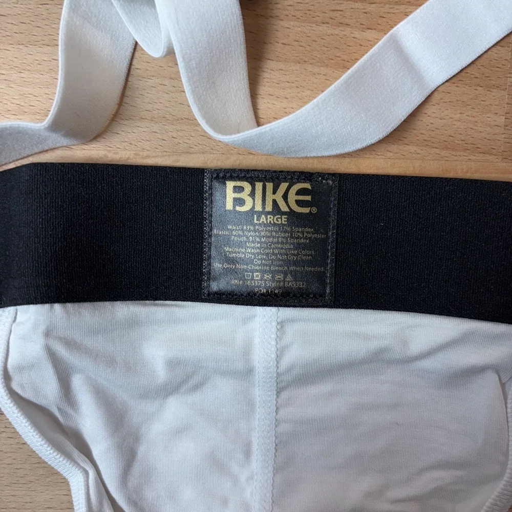 Bike Active Jockstrap Men's Large Lot of 2 Animal Print White New